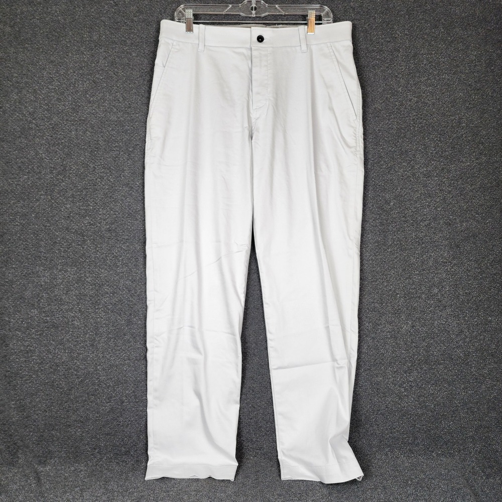 Nike Dri-FIT UV Mens Golf Pants 33x30 Light Gray Standard Fit Chino NKN1-0BB-NIK
